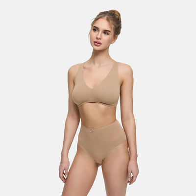 High-Waist Cotton Slip - 3er Pack