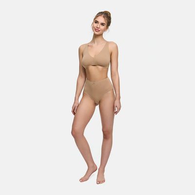 High-Waist Cotton Slip