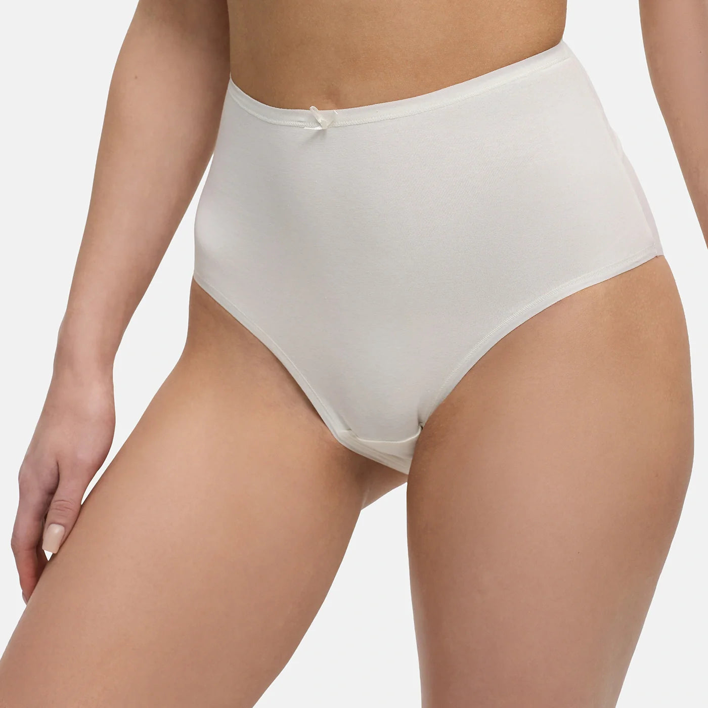 High-Waist Cotton Slip