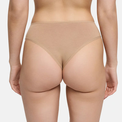 High-Waist Cotton Slip