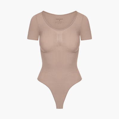 Bodysuit Sculpting Shapewear T-Shirt mit String