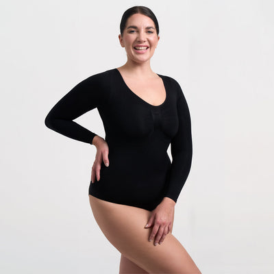 Bodysuit Sculpting Shapewear Longsleeve mit Slip - Medium Shape