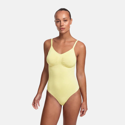 Bodysuit Sculpting Shapewear with Built-In Wireless Bra and String