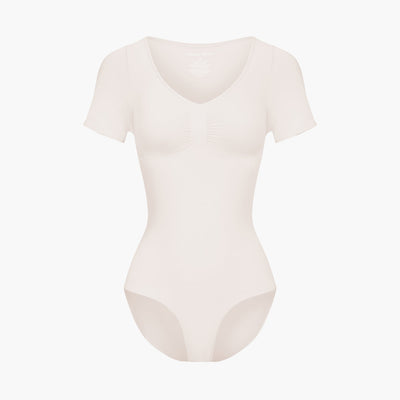 T-Shirt Bodysuit Sculpting Shapewear mit Slip