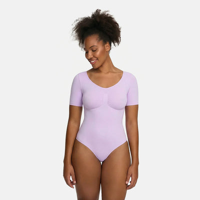 T-Shirt Bodysuit Sculpting Shapewear mit String