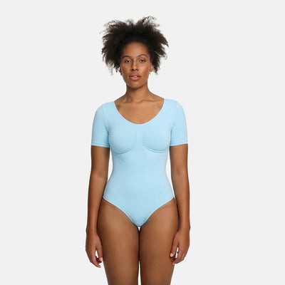 T-Shirt Bodysuit Sculpting Shapewear mit Slip