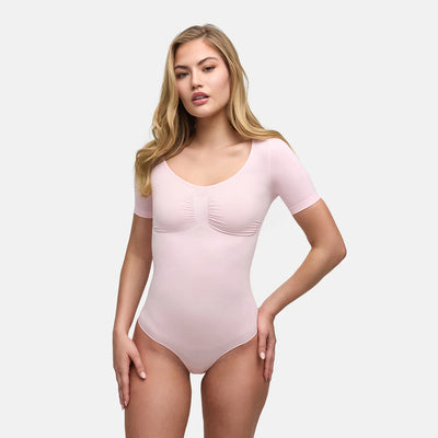 T-Shirt Bodysuit Sculpting Shapewear mit String