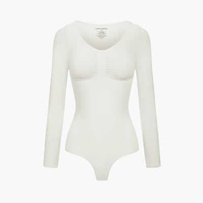 Bodysuit Sculpting Shapewear Longsleeve mit String