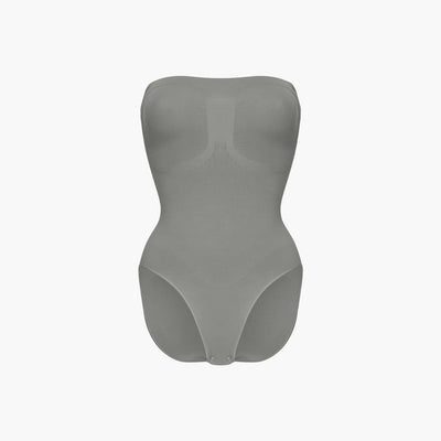 Trägerloser Bodysuit Sculpting Shapewear mit Slip