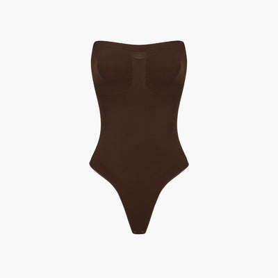 Trägerloser Bodysuit Sculpting Shapewear mit String