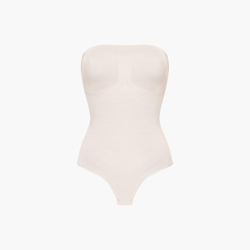 Trägerloser Bodysuit Sculpting Shapewear mit String