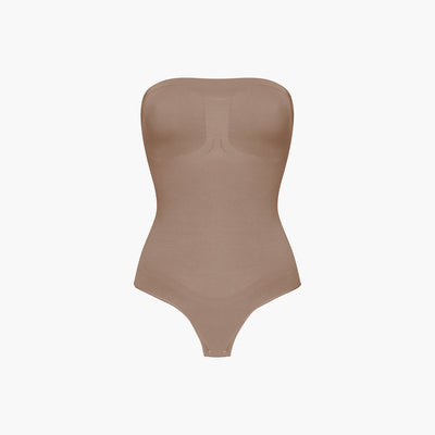Trägerloser Bodysuit Sculpting Shapewear mit String
