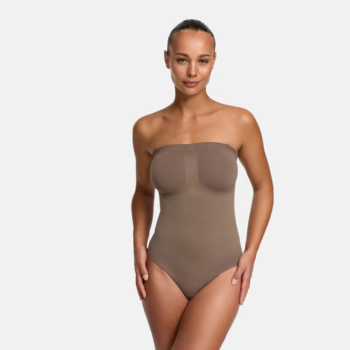 Trägerloser Bodysuit Sculpting Shapewear mit String