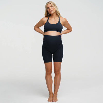 Seamless Umstandsshorts mit hohem Bund
