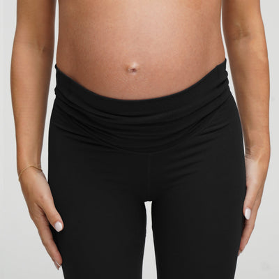 Seamless Umstandsleggings mit hohem Bund