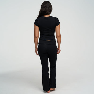 Cotton Flared Bootcut Leggings