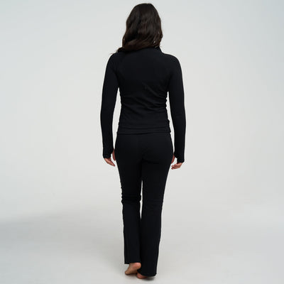 Cotton Body Fitted Zipper Jacke
