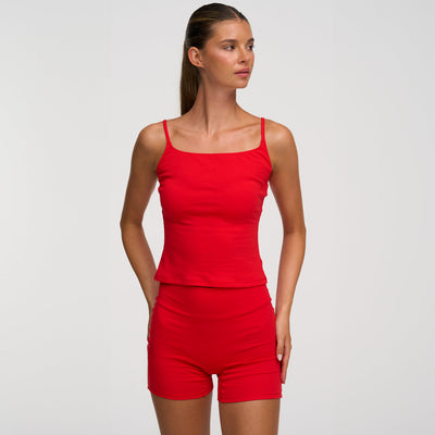 Cotton High-Waist Shorts