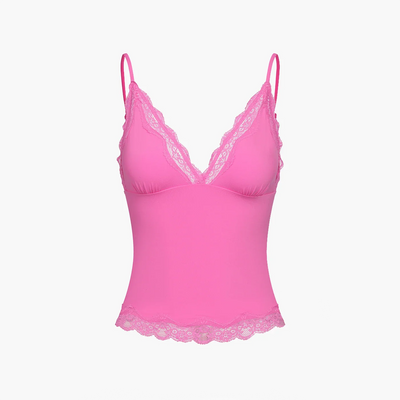 Deep Neck Lace Top