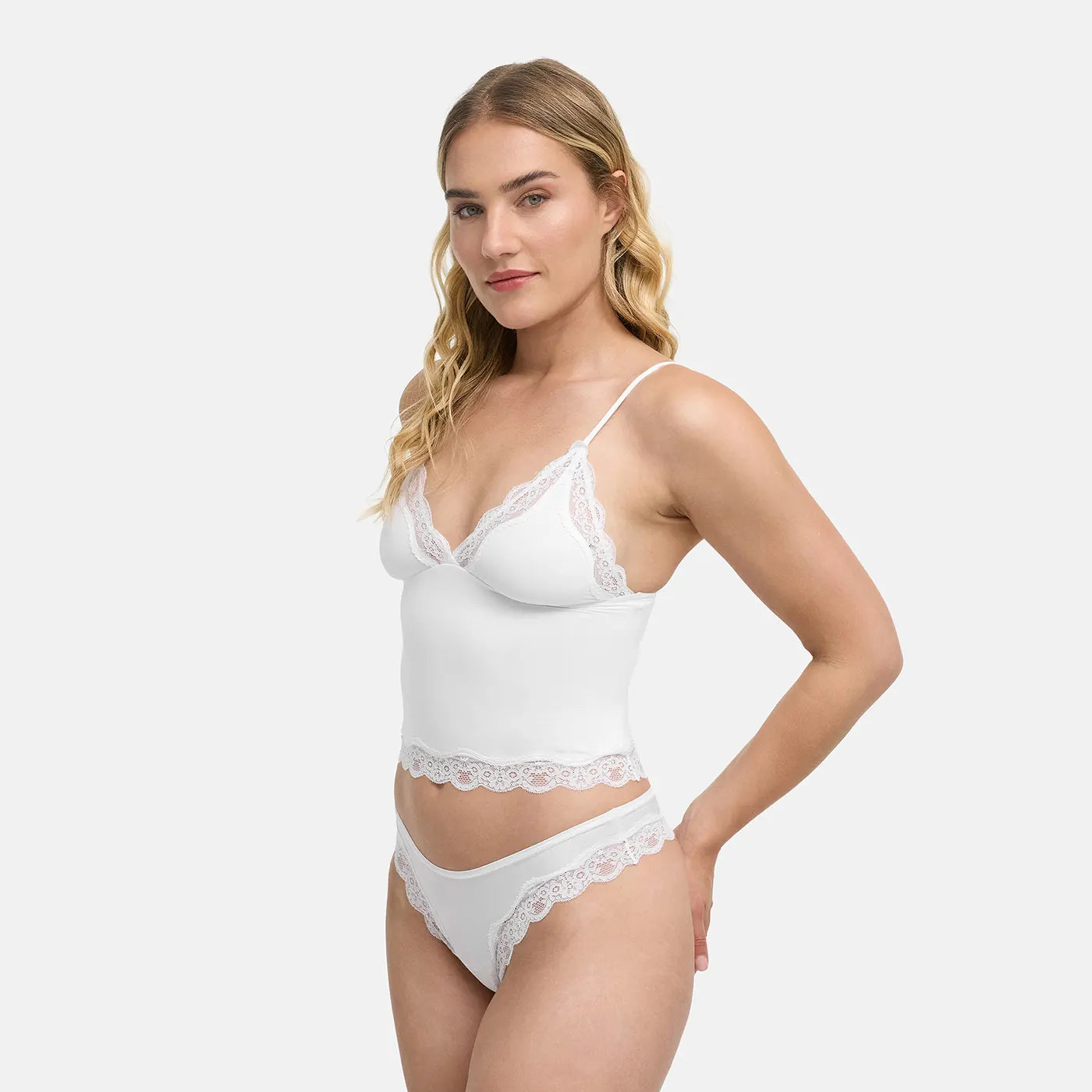 Deep Neck Lace Top