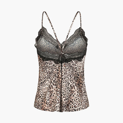Satin Cami Top mit Spitze